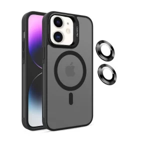 Чехол Screen Geeks Magsafe+Lens Iphone 12 [Black]